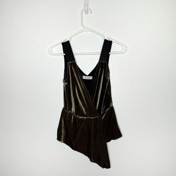 NEW // Bailey/44 Asymmetrical Hem Velvet Top - Picture 2 of 4